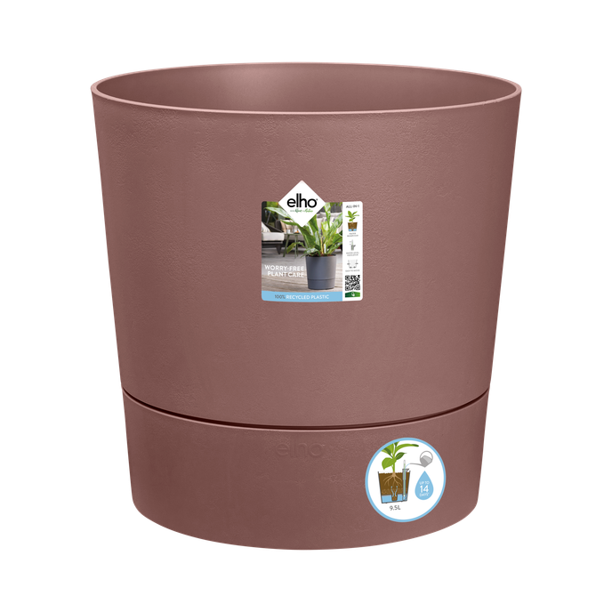 greensense aqua care round 43cm marrone argilla